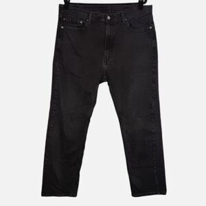 Levi’s 505 Jeans Mens 40x30 Black Regular Fit Straight Leg Denim